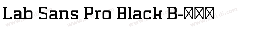 Lab Sans Pro Black B字体转换 Lab Sans Pro Black B字体转换